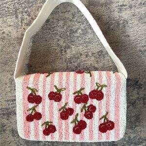 Cherry Beaded Women's Bag
